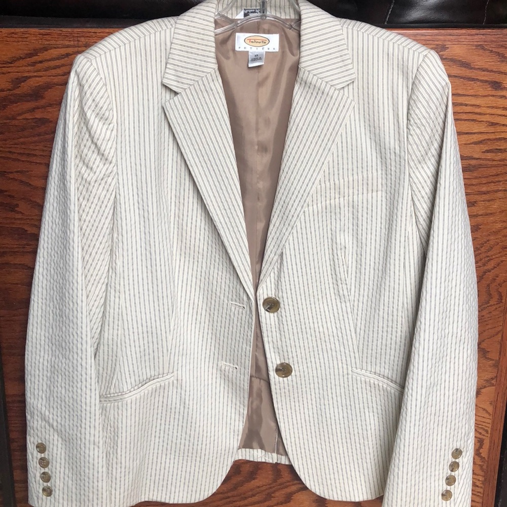Talbots seersucker blazer